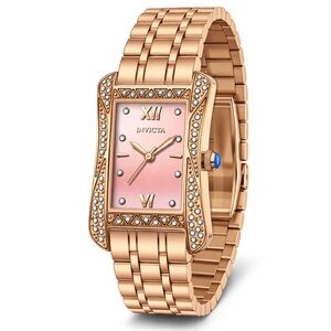 Invicta Women's Rose Gold Watch with Pink Face